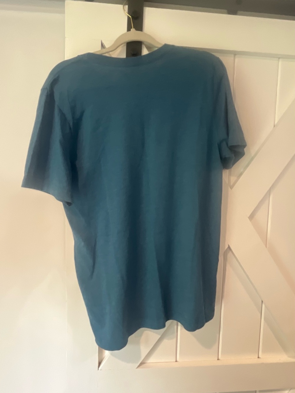 Faith Graphic Tee - Teal Short Sleeve Inspirational Shirt - Picture 4 of 4